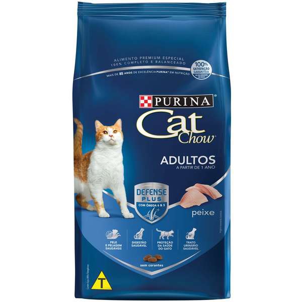 Ração Nestlé Purina Cat Chow Adultos Peixe 3 Kg