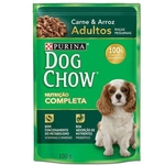 Ração Nestlé Purina Dog Chow Adultos Raças Pequenas Sachê Carne e Arroz 100gr