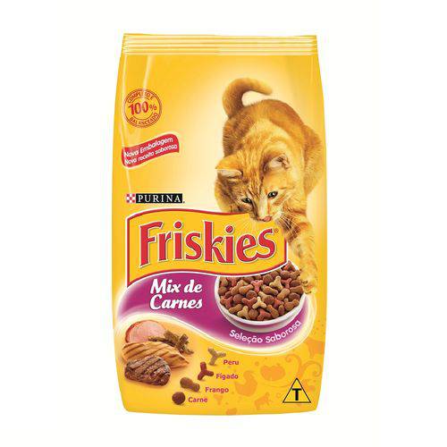Tudo sobre 'Ração Nestlé Purina Friskies Mix de Carnes para Gatos Adultos 10,1kg'