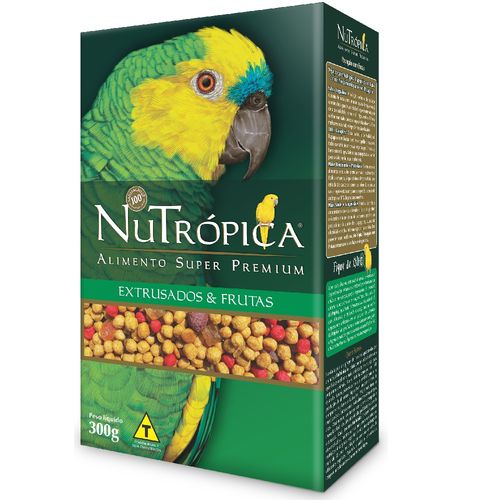 Ração Nutrópica com Frutas para Papagaios 300g