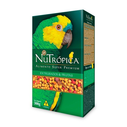 Ração Nutrópica para Papagaio Sabor Frutas - 300G