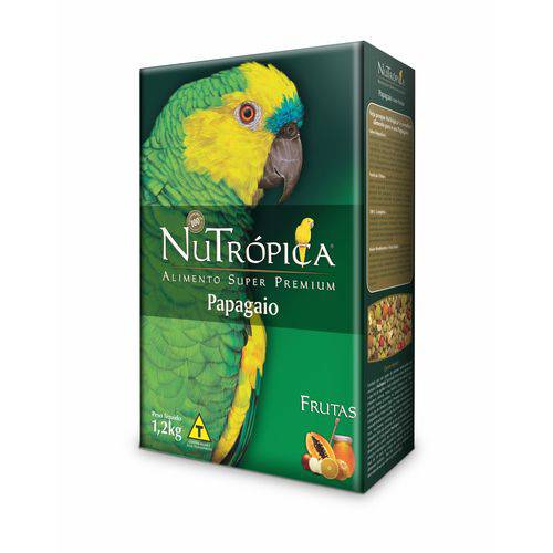 Ração Nutrópica para Papagaios Sabor Frutas - 1,2kg