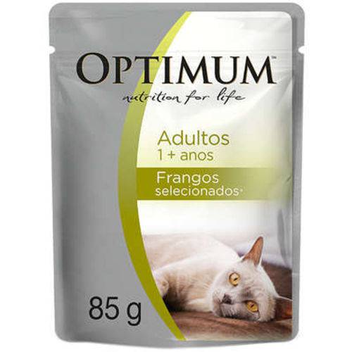 Ração Optimum Sachê Frango para Gatos Adultos - 85 G