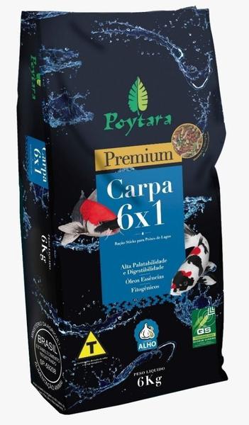 Ração P/carpas Sticks Premium Mix 6x1 -6kg - Poytara