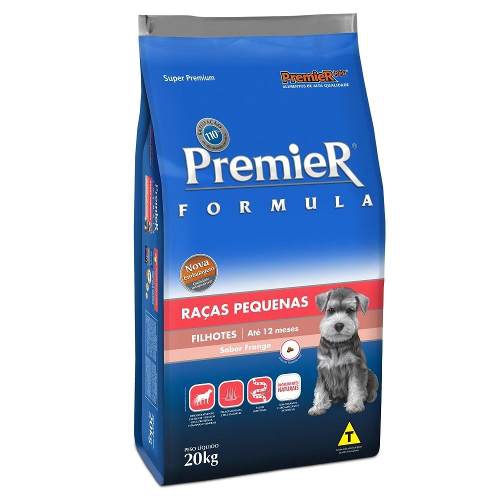 Ração para Cães Filhotes Raças Pequenas Frango 20kg Premier - Premier Pet