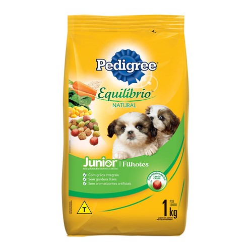 Ração para Cães Pedigree Equilíbrio Natural Junior 1kg