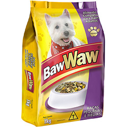 Ração para Cães Raças Pequenas e Médias 1kg - Baw Waw