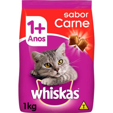 Ração para Gatos Sabor Carne Whiskas 1kg