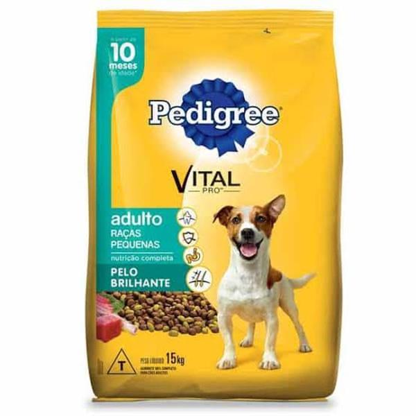 Ração Pedigree Vital Pro para Cães Adultos de Raças Pequenas - 15Kg