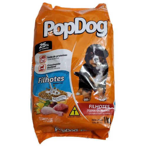 Ração Pop Dog Filhotes 1kg