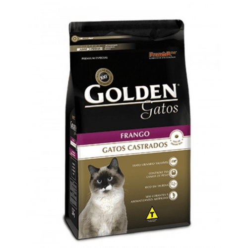 Ração Premier Golden para Gatos Adultos Castrados Frango 10,1kg 10,1kg
