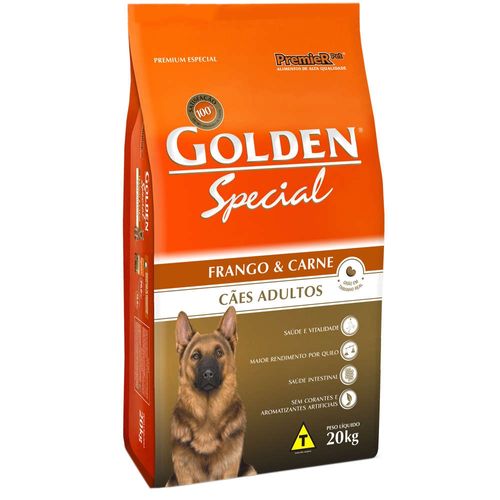 Ração Premier Golden Special Frango e Carne para Cães Adultos 20kg