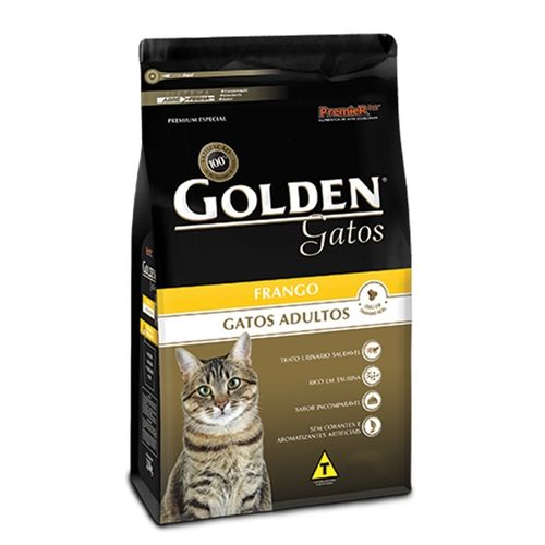 Ração Premier Pet Golden para Gatos Adultos Sabor Frango 3kg