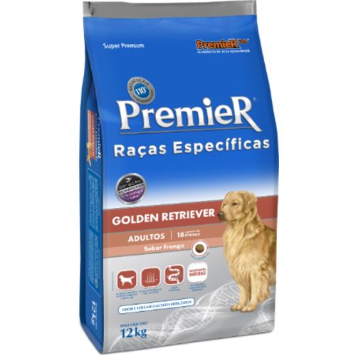 Tudo sobre 'Ração Premier Pet Raças Específicas Golden Retriever Adulto 12 Kg'