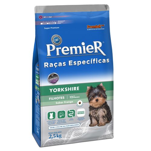 Ração Premier Pet Raças Específicas Yorkshire Filhotes 2,5kg