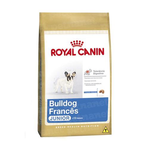Ração Royal Canin Bulldog Francês Junior para Cães Filhotes 3Kg