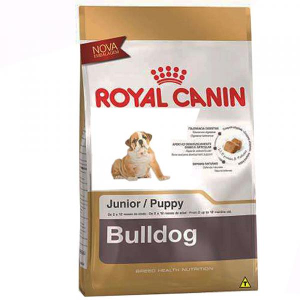 Ração Royal Canin Bulldog Junior para Cães Filhotes da Raça Bulldog - 12 Kg