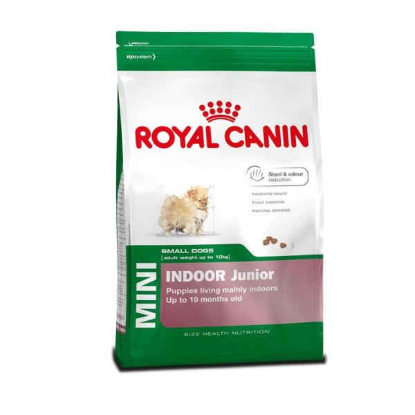 Ração Royal Canin Cães Mini Indoor Júnior - 2,5 KG