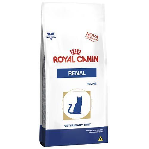 Ração Royal Canin Feline Veterinary Diet Renal para Gatos com Doenças Renais 0,5KG