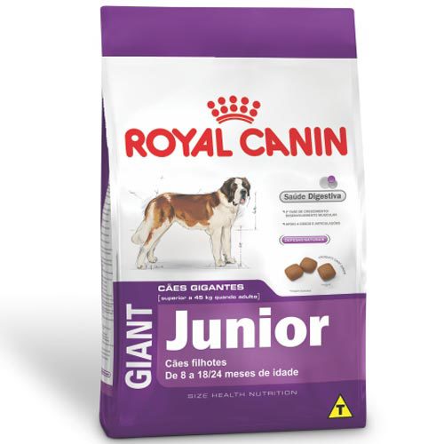 Ração Royal Canin Giant Junior para Cães Filhotes de Porte Gigante de 8 a 18/24 Meses de Idade - 15 Kg