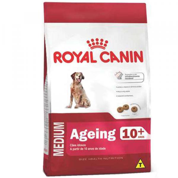 Ração Royal Canin Medium Ageing 10 + para Cães Idosos de Porte Médio a Partir de 10 Anos de Idade - 10,1 Kg