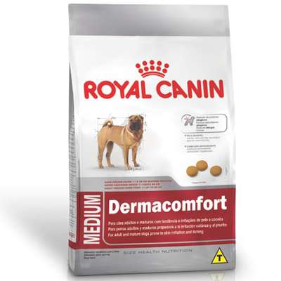 Ração Royal Canin Medium Dermacomfort para Cães Raças Médias Adultos e Idosos- 10.1 Kg