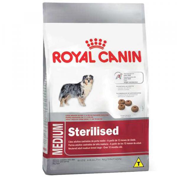 Ração Royal Canin Medium Sterilised para Cães Adultos Castrados de Porte Médio - 10,1 Kg