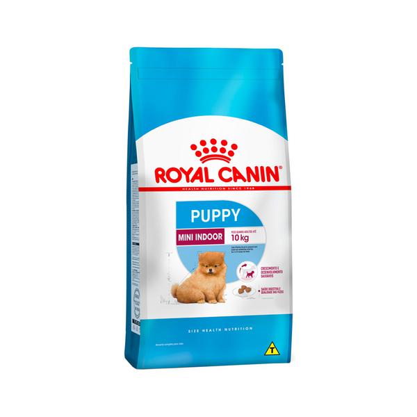 Ração Royal Canin Mini Indoor - Cães Filhotes - 7,5Kg