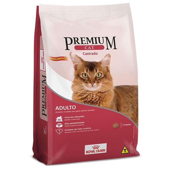 Ração Royal Canin Premium Cat para Gatos Adultos Castrados 10KG
