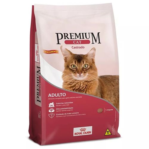 Ração Royal Canin Premium Cat para Gatos Adultos Castrados 1kg
