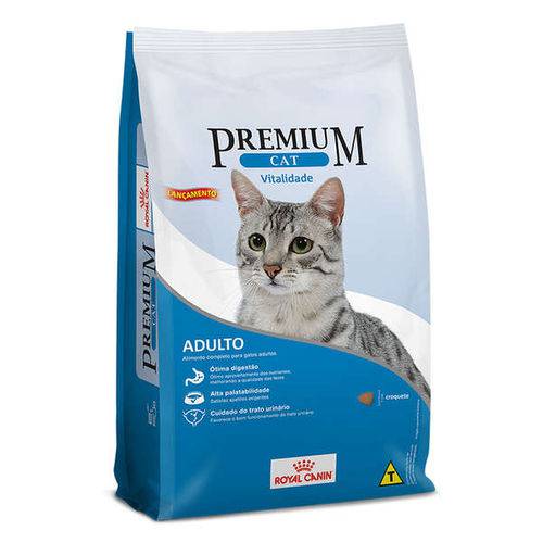 Ração Royal Canin Premium Cat Vitalidade para Gatos Adultos - 1 Kg
