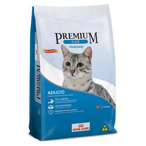 Ração Royal Canin Premium Cat Vitalidade para Gatos Adultos - 1kg