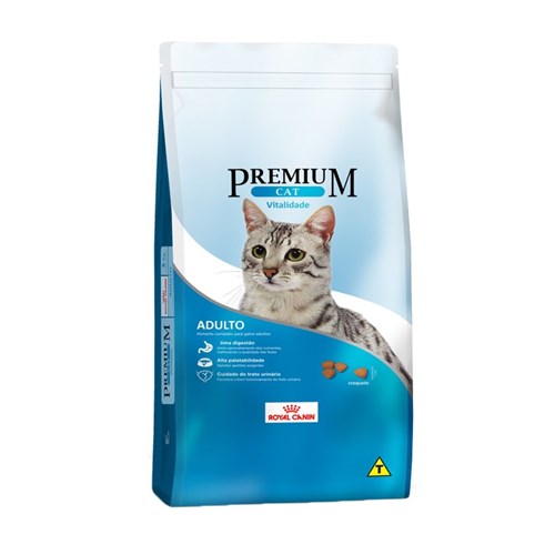 Ração Royal Canin Premium Cat Vitalidade para Gatos Adultos - 1Kg