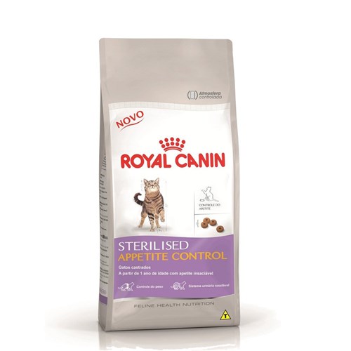 Ração Royal Canin Sterilised Appetite Control Gatos - 1,5Kg