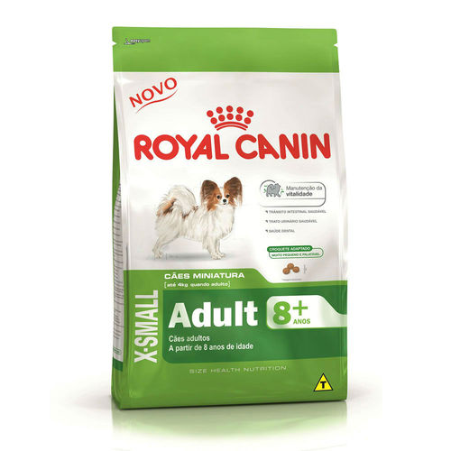 Ração Royal Canin X-small 8+ Cães Adultos - 1kg