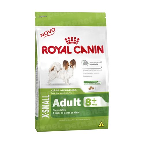Ração Royal Canin X-Small Adult 8+ 3Kg