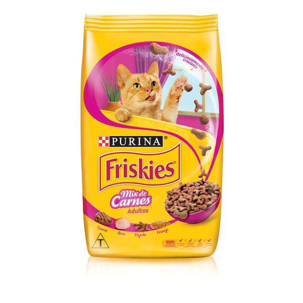 Ração Seca Nestlé Purina Friskies Mix de Carnes para Gatos Adultos
