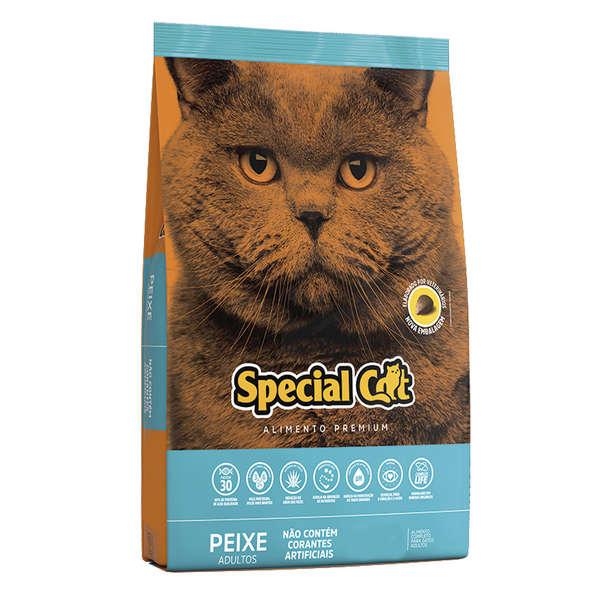 Ração Special Cat Premium Peixe para Gatos Adultos - Special Dog