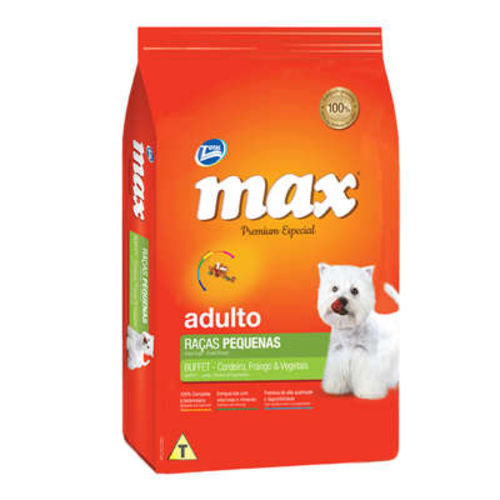 Ração Total Max Buffet Raças Pequenas Cordeiro Frango e Vegetais para Cães Adultos - 1 Kg