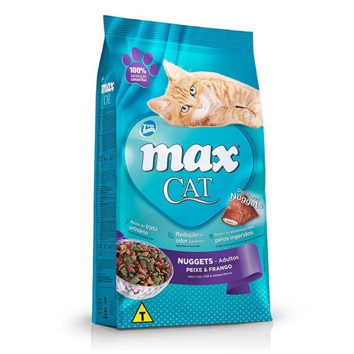 Ração Total Max Cat Nuggets Carne, Frango e Peixe Gatos Adultos - 20 Kg