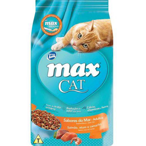 Ração Total Max Cat Sabores do Mar para Gatos Adultos 20kg