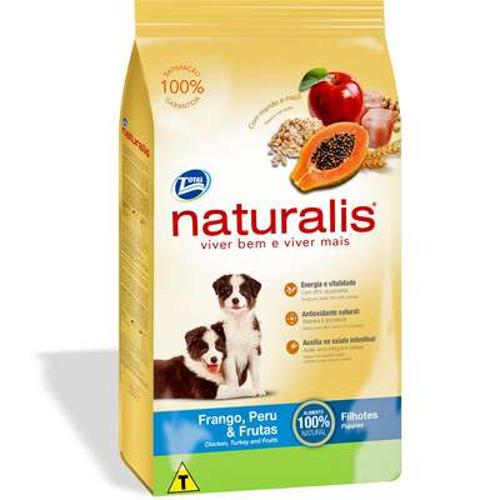 Ração Total Naturalis Frango, Peru e Frutas para Cães Filhotes - 2kg