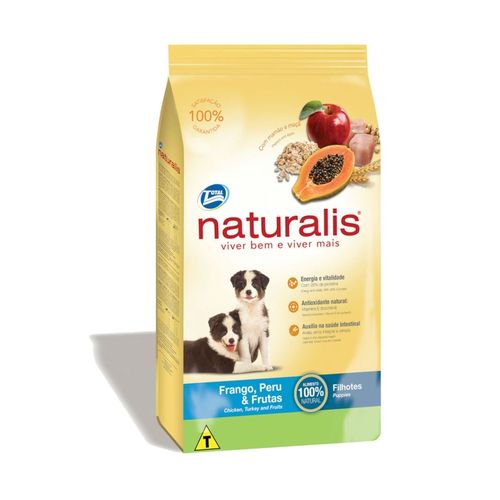 Ração Total Naturalis para Cães Filhotes Sabor Frango Peru e Frutas 15kg