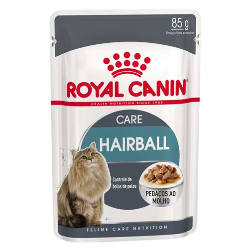 Ração Úmida Royal Canin Feline Health Nutrition Care Hairball Control para Gatos Adultos 85g