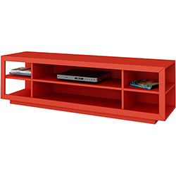 Rack Leblon 3 Prateleiras e 6 Nichos Vermelho - Orb