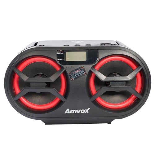 Rádio Amvox Amc-595 Cd, Entradas Usb, Auxiliar e Bluetooth, Rádio Fm, Display Digital, 15W Rms