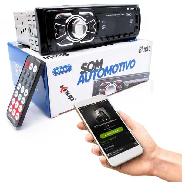 Radio Automotivo Knup Kp-C28bh MP3 Player Bluetooth 4x25w RMS USB/ Sd/ Aux