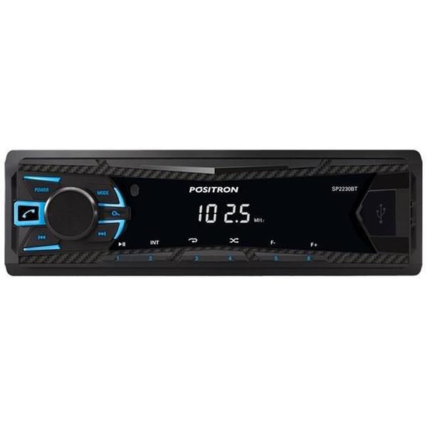 Rádio Automotivo MP3 Player Pósitron SP2230BT Bluetooth/USB Frontal - Positron