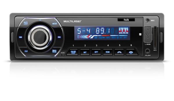 Rádio Automotivo Talk Multilaser P3214 Bluetooth - Mp3