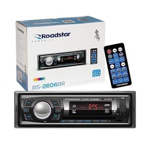Radio Automotivo Toca MP3 Roadstar RS-2606BR Bluetooth Usb
